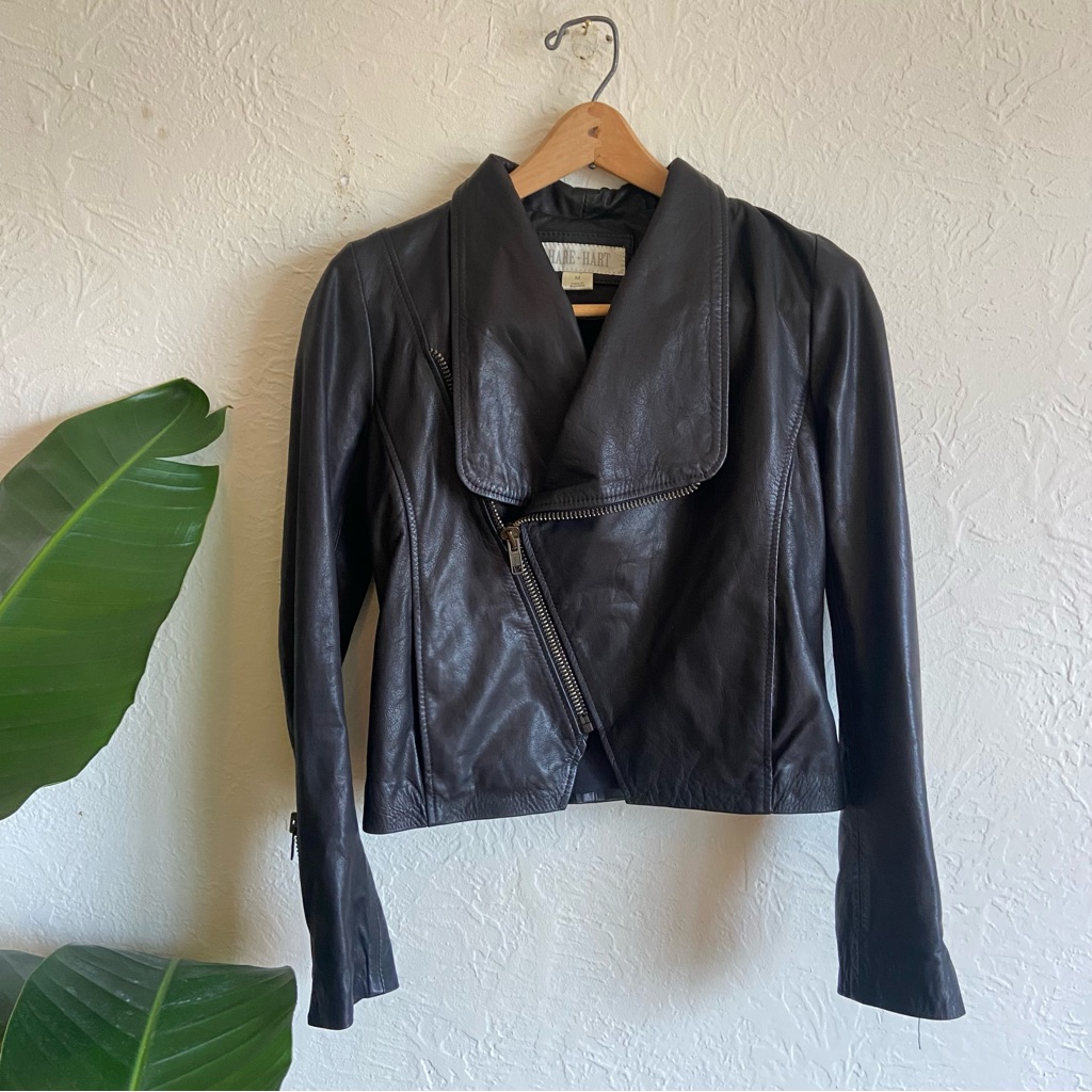 Rare Artisan Hare + Hart Black Leather Jacket